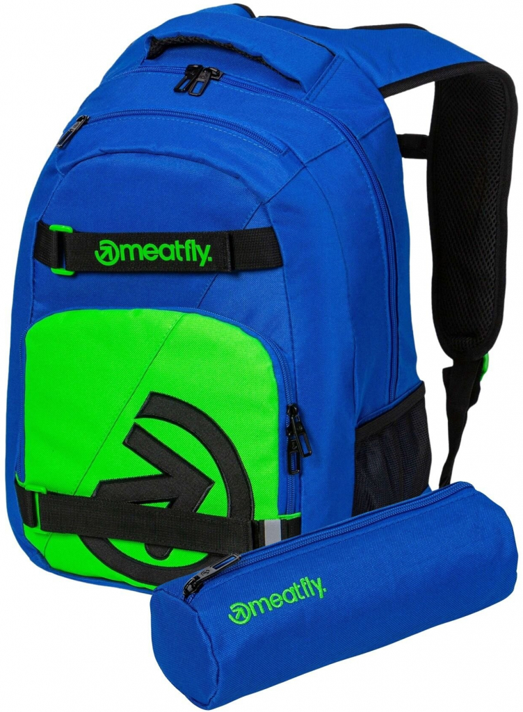 Meatfly batoh Exile Royal Blue/Safety zelená 24 l modrá