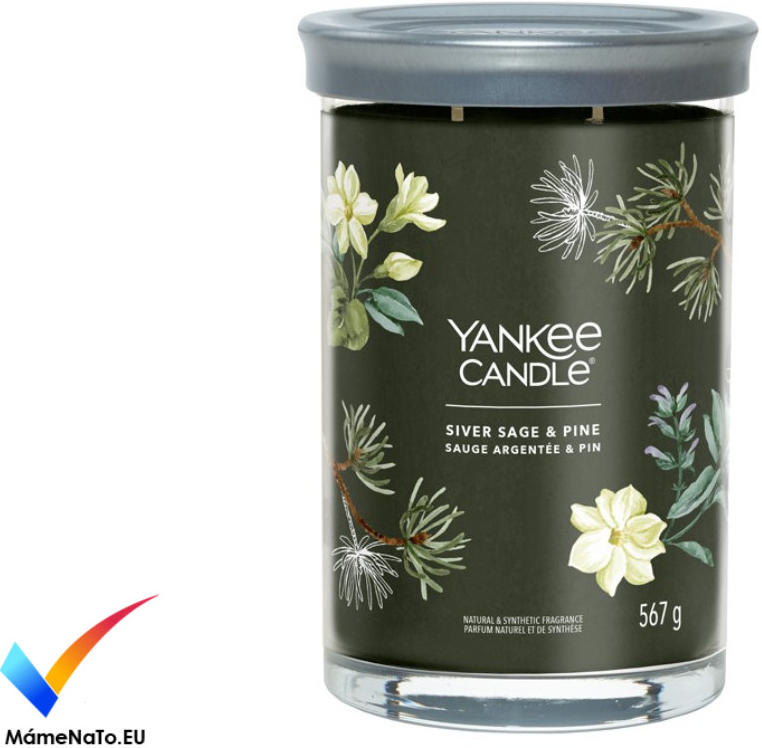 YANKEE CANDLE Signature Tumbler Silver Sage & Pine 567 g