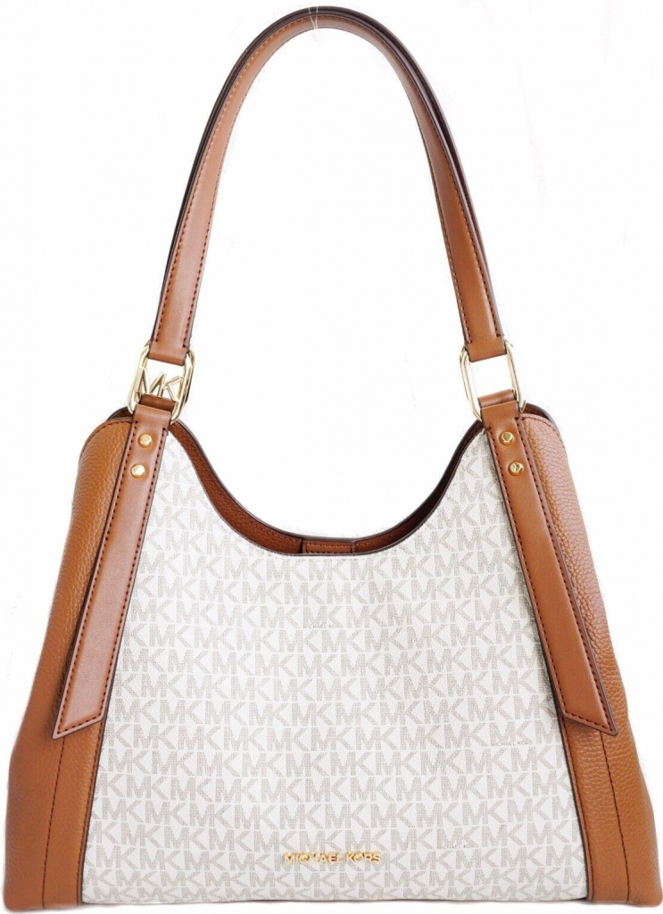 Michael Kors kabelka Arlo large triple shoulder bag logo vanilla