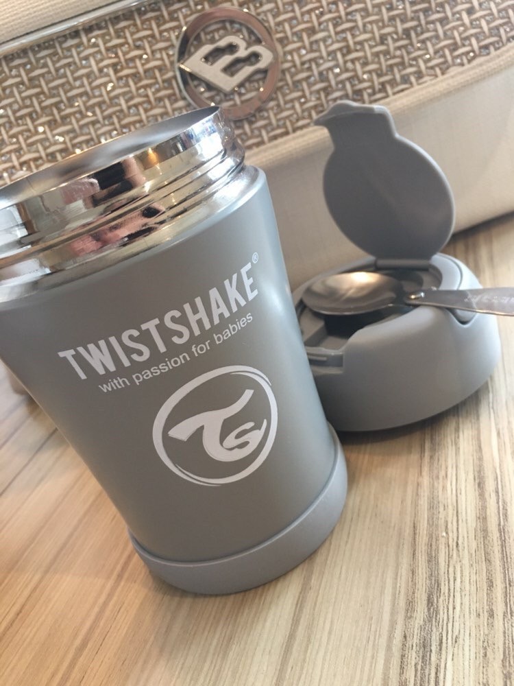 Twistshake Termoska na jídlo 350 ml šedá