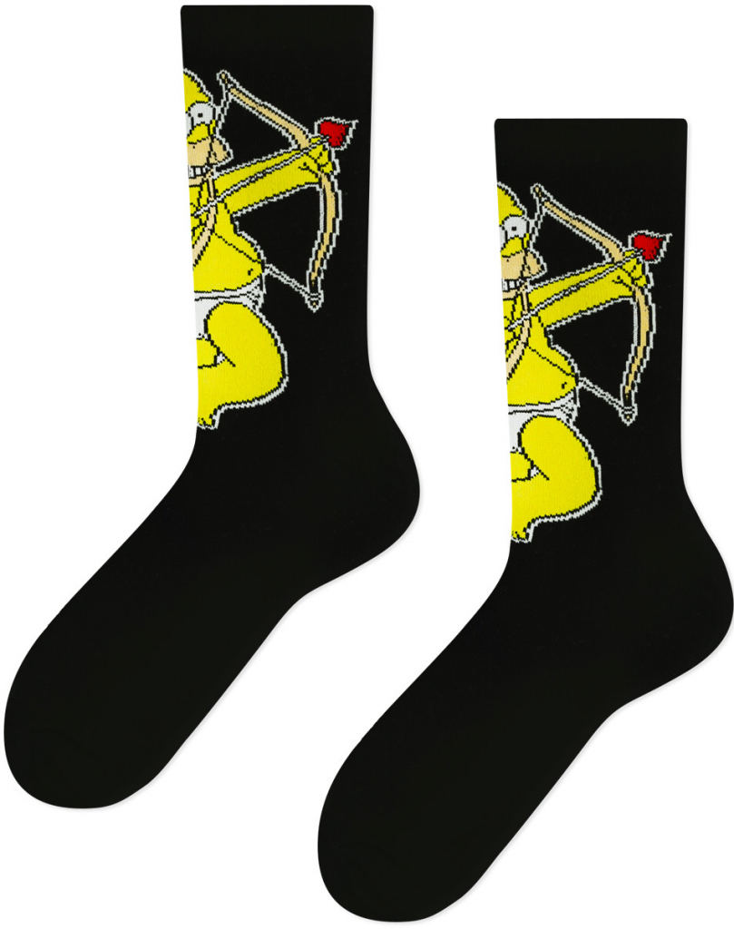 Frogies pánské ponožky Character Simpsons Love černá