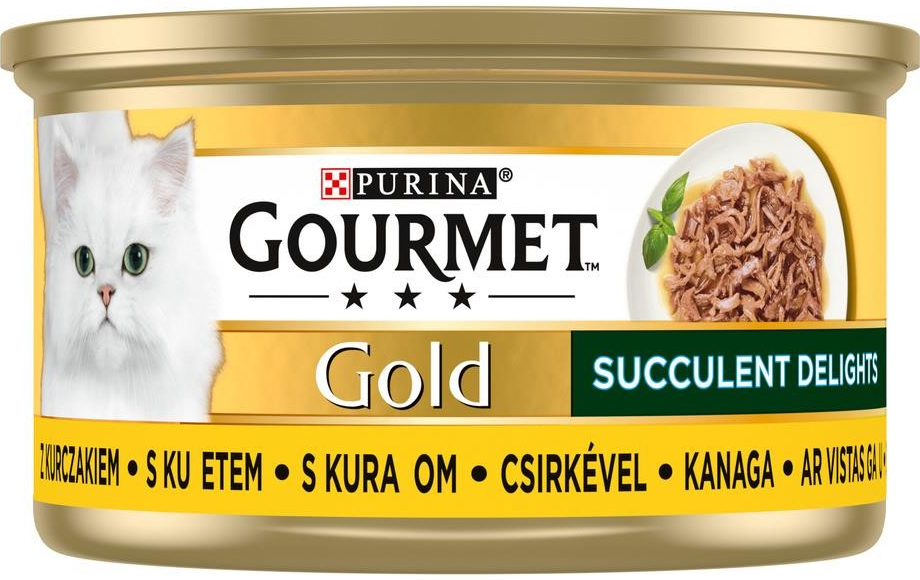 Gourmet Gold Succulent Delights s kuřecím masem 85 g