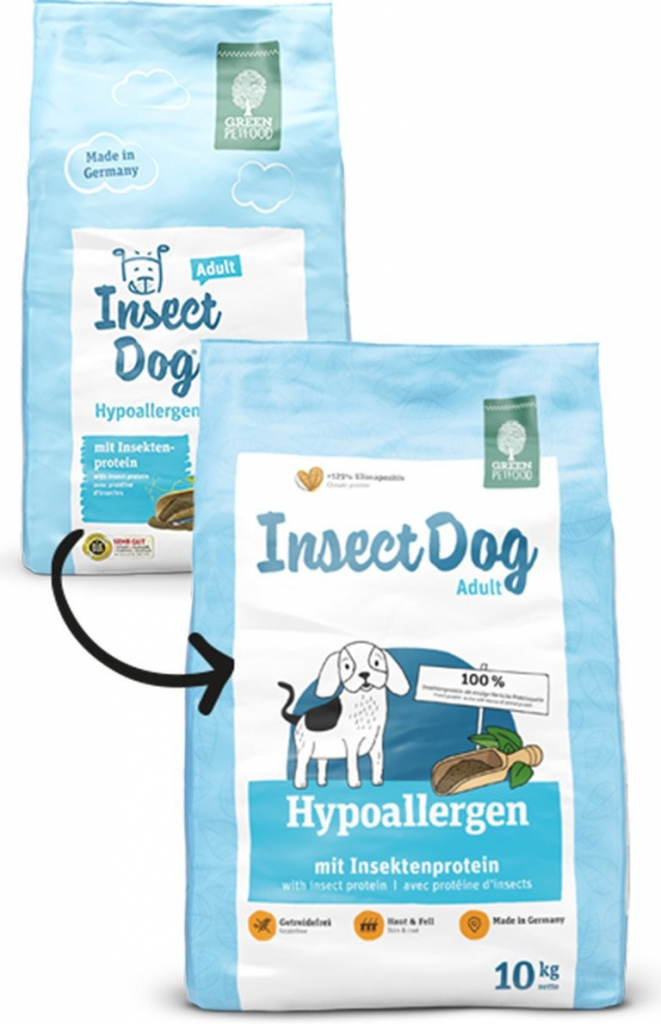 Green Petfood InsectDog hypoalergenní 5 x 0,9 kg