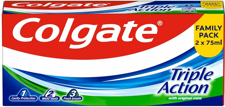 Colgate Triple Action 2 x 75 ml