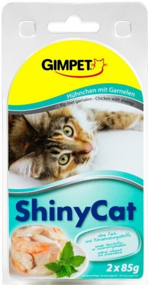 Gimpet ShinyCat kure & krevety 2 x 70 g