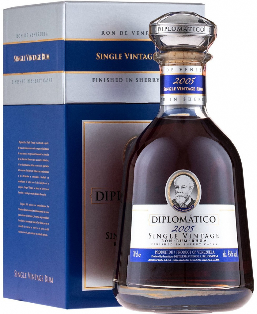 Diplomatico Single Vintage 2005 12y 43% 0,7 l (karton)