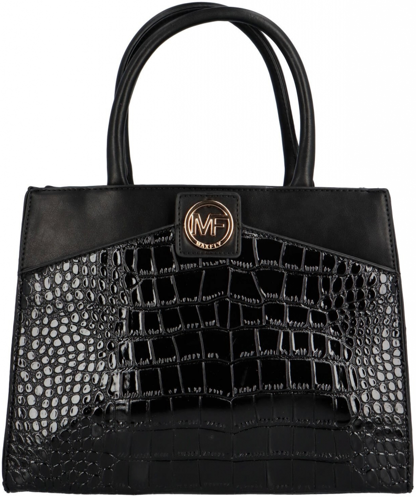 Luxusní dámská koženková kabelka do ruky Sierra černá