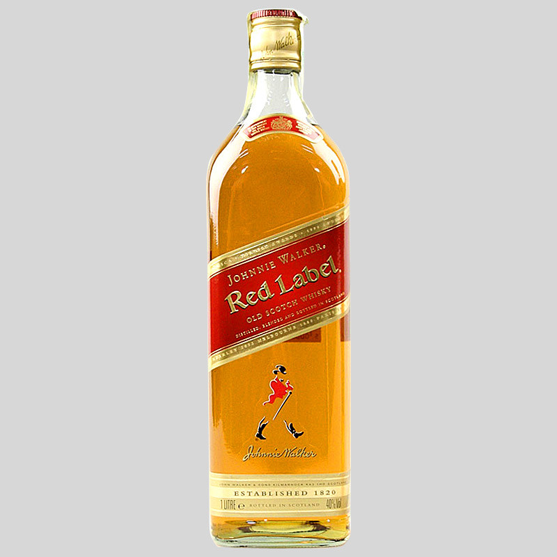 Johnnie Walker Red 5y 40% 1 l (holá láhev)