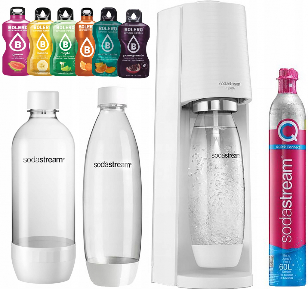 Sodastream Terra Bílá 2 lahve bílá a 7up