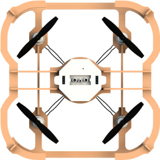 AirWood CUBEE dřevěný DIY dron s programovacím modulem AIR0101
