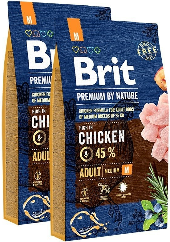 Brit Premium by Nature Adult M 2 x 8 kg