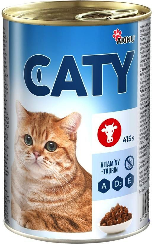 Caty kousky v omáčce s hovězím masem 415 g