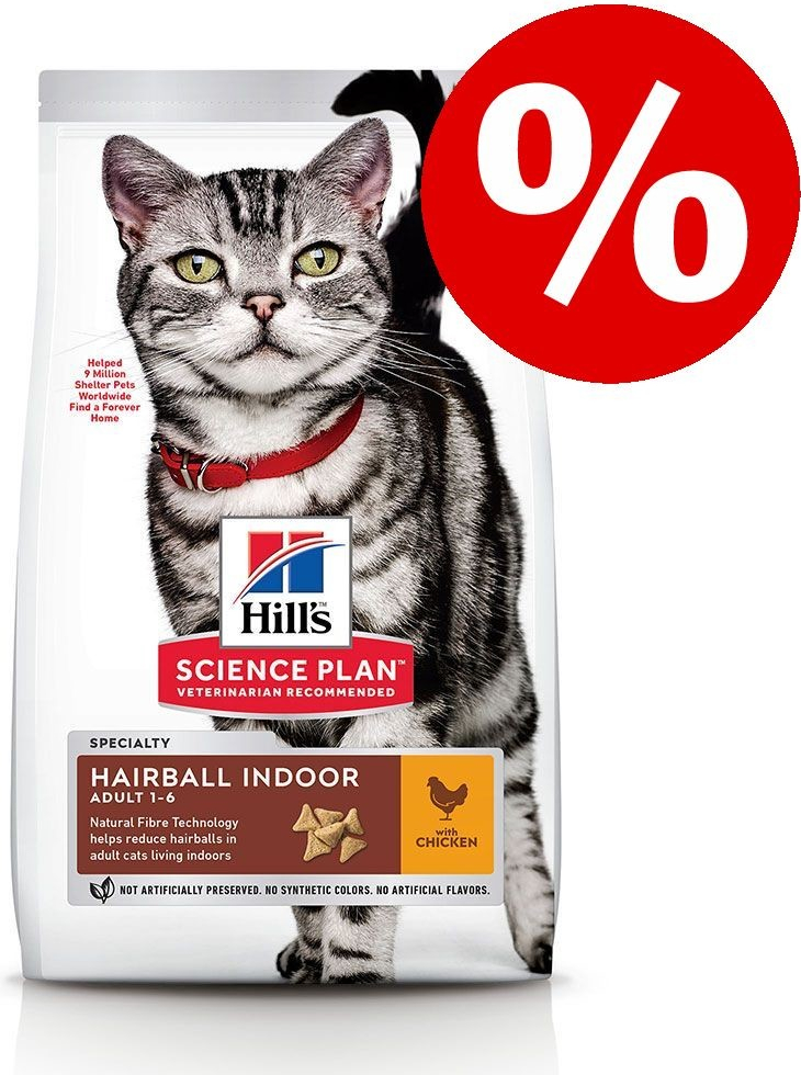 Hill\'s Science Plan Feline Adult Hairball Indoor Chicken 10 kg