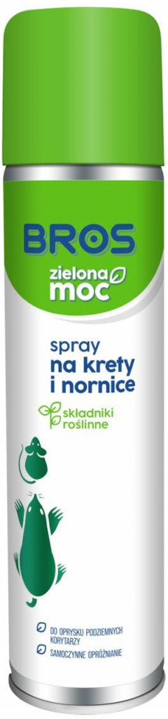 Bros Zielona Moc sprej pro krty a hraboše 400 ml