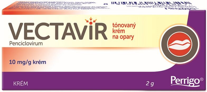 VECTAVIR TÓNOVANÝ KRÉM NA OPARY DRM 10MG/G CRM 1X2G