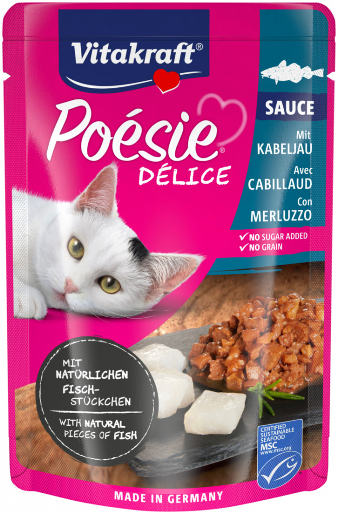 Vitakraft Cat Poésie Déli Sauce treska tm. 85 g