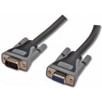 Digitus DK-310204-030-D Kabel prodlužovací VGA, černo/šedý 3m , pozlacené konektory