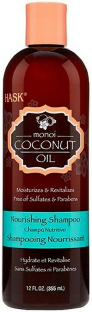 Hask Monoi Coconut Oil šampon pro lesk a hebkost vlasů 355 ml