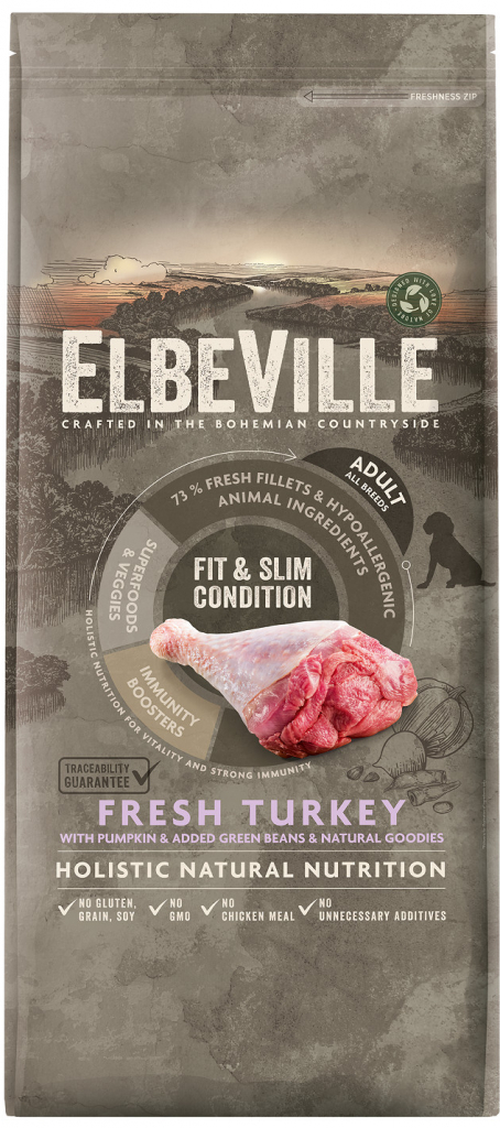 Elbeville Adult All Breeds Fresh Turkey Fit and Slim Condition 11,4 kg