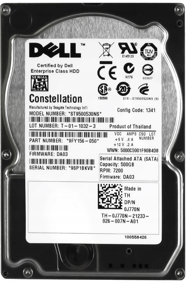 Dell 500GB SATA II 2,5\