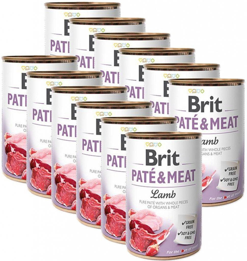 Brit Paté & Meat Dog Lamb 12 x 400 g
