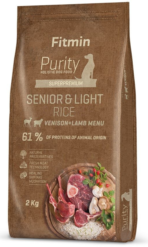 Fitmin Purity Rice Senior&Light Venison 2 kg