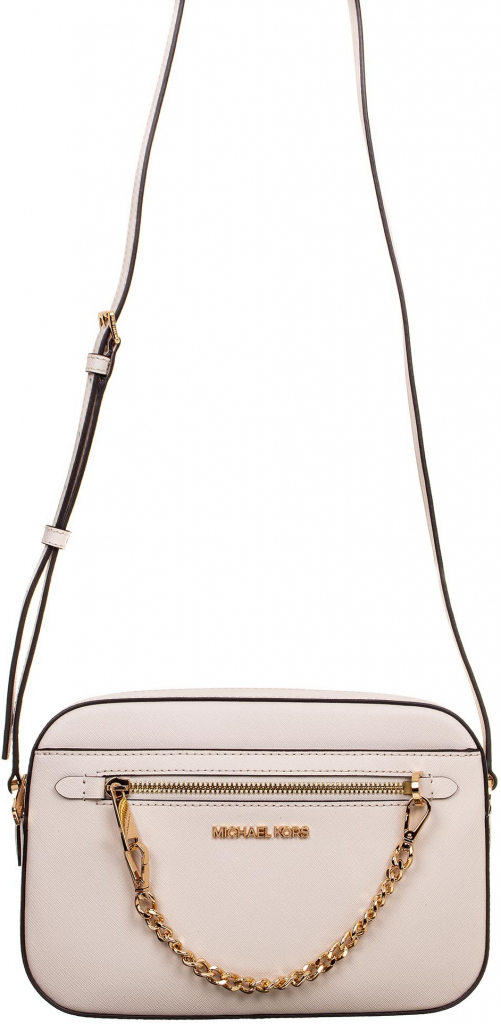 Michael Kors dámská kožená crossbody kabelka krémová