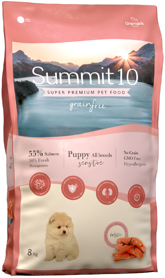 Summit 10 Grain Free Puppy Sensitive Losos s bramborem 8 kg