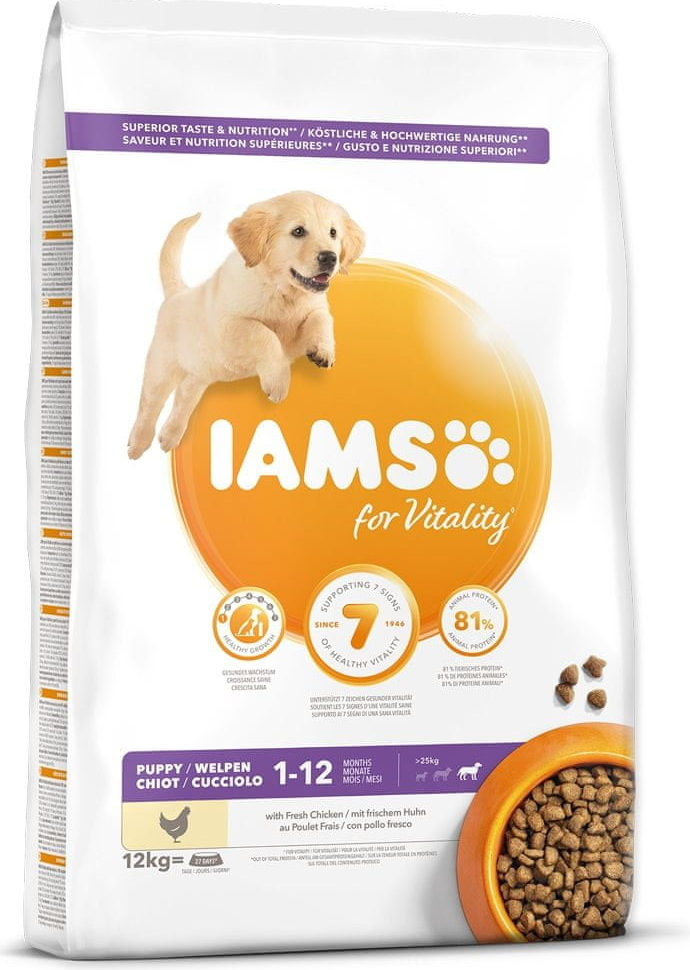 Iams Growing Puppy Large Breed Chicken 12 kg