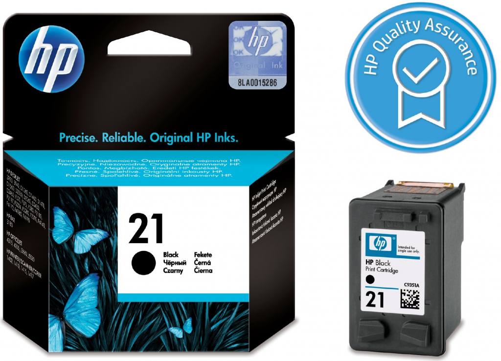 HP 21 originální inkoustová kazeta černá C9351AE