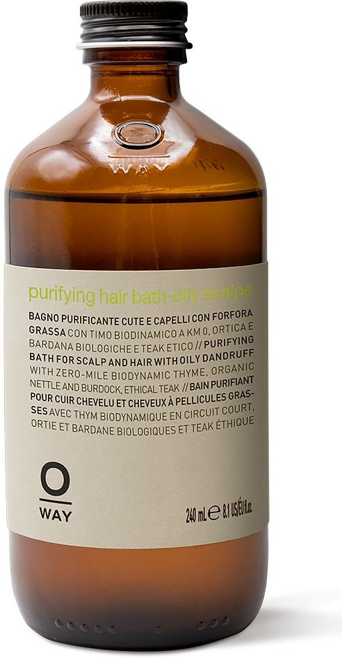 Rolland Oway Purifying Hair Bath for Oily Scalps šamponová lázeň proti mastným lupům 240 ml