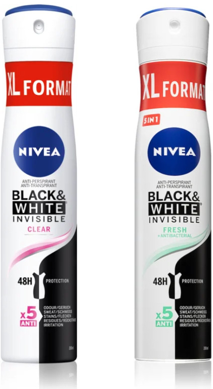 Nivea Black & White Invisible Silky Smooth deospray 150 ml