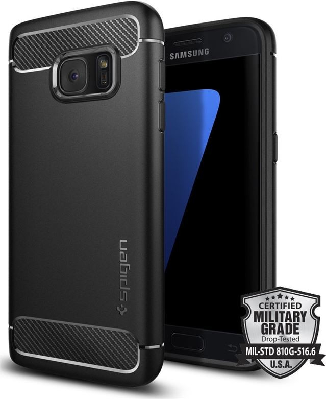 Pouzdro Spigen - Rugged Armor Samsung Galaxy S7 černé