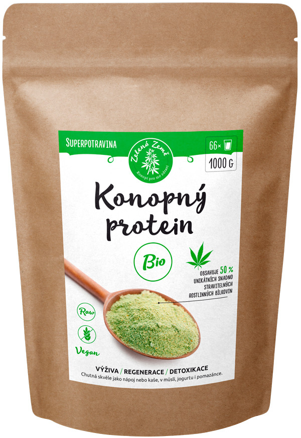 Zelená země BIO Konopný protein 1000 g