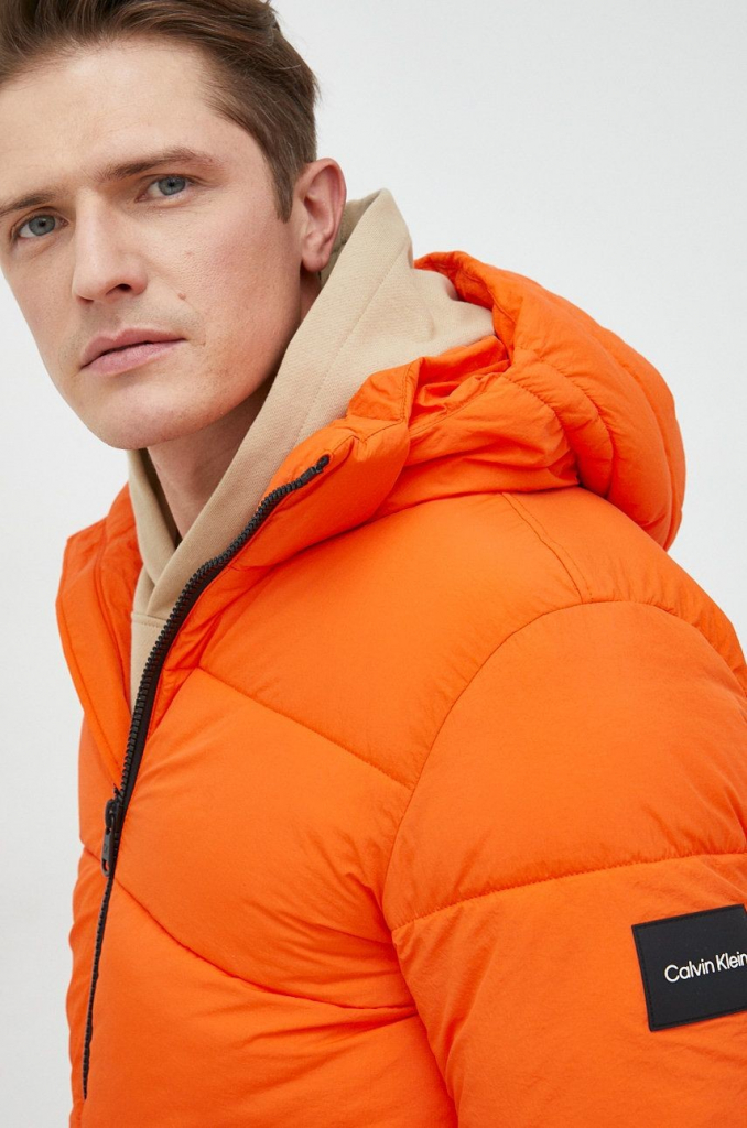 Calvin Klein bunda pánská oranžová