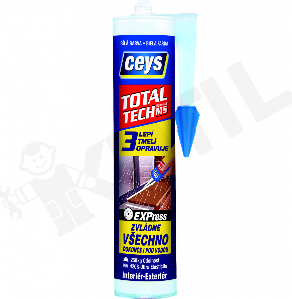 CEYS TOTAL TECH EXPRESS lepidlo a tmel 290g bílý