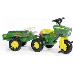 Rolly Toys Šlapací tříkoka John Deere Trac přívěs + zvuk