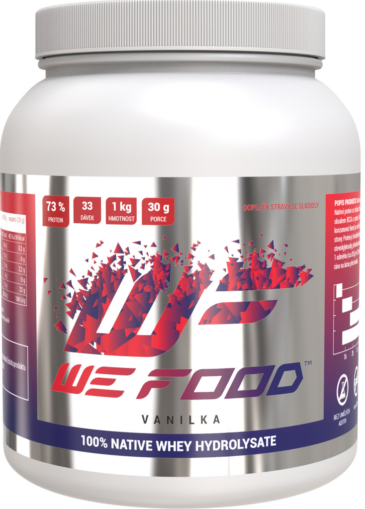 WeFood 100% Nativní Syrovátkový Hydrolyzát + DigeZyme, 1000 g