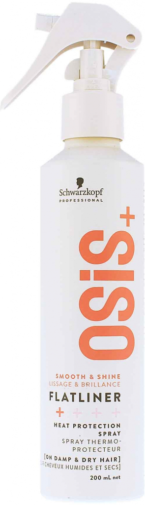 Schwarzkopf Osis Style Sleek Flatliner – silně fixační sérum pro žehlení vlasů 200 ml