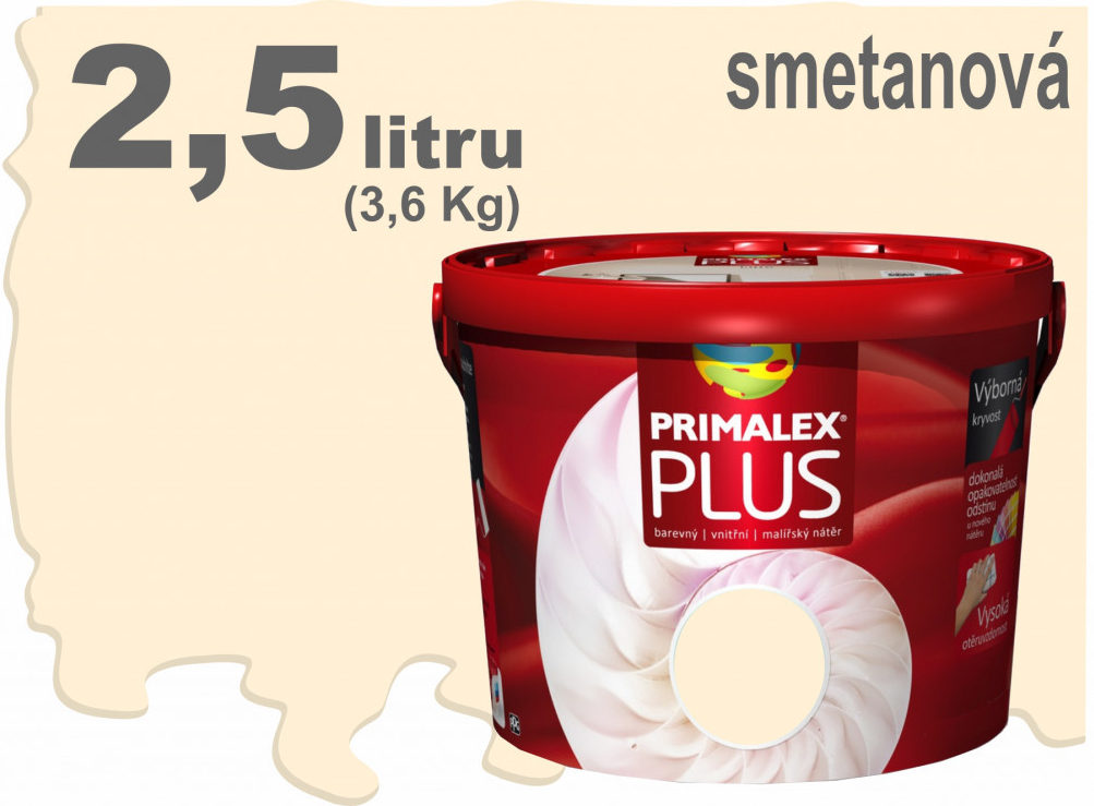 Primalex Plus 2,5 l - smetanová