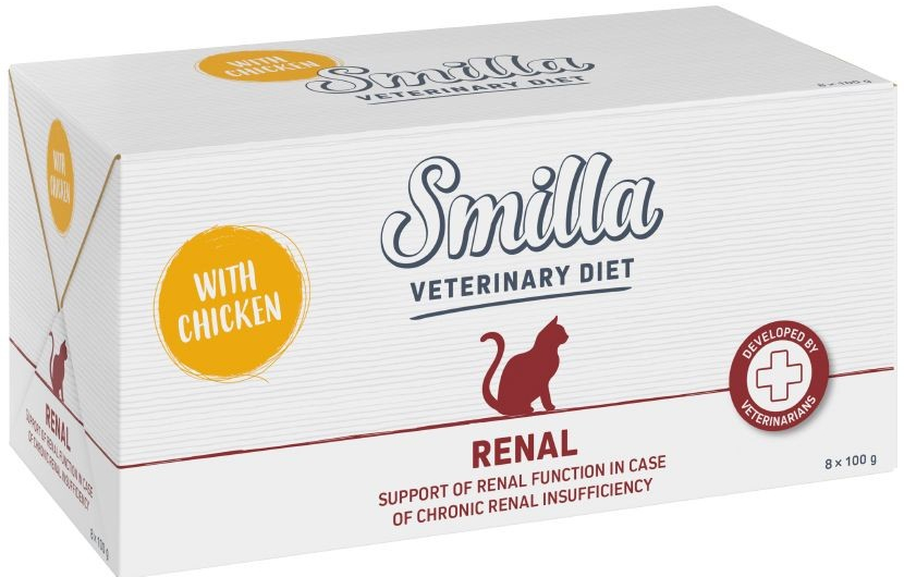 Smilla Veterinary Diet Renal kuřecí hovězí 8 x 100 g