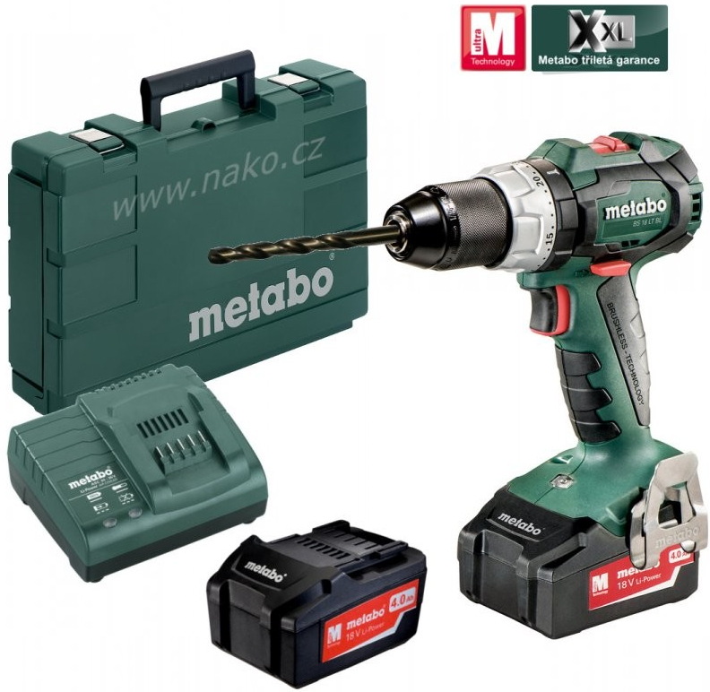 Metabo BS 18 LT BL + 2x4,0 Ah 602325500