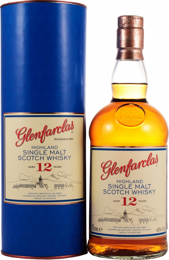 Glenfarclas 12y 43% 1 l (tuba)