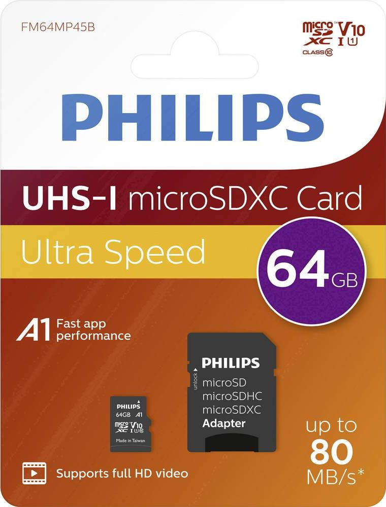 Philips microSDXC 64 GB FM64MP45B/10