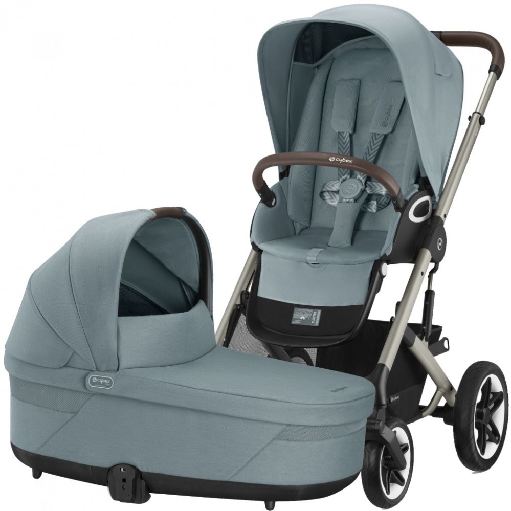 CYBEX Talos S Lux + Cot S 2024 Sky Blue Taupe Frame
