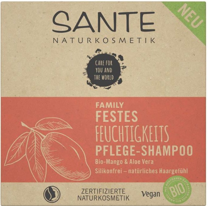 Ssnte Family hydratační tuhý šampon bio mango & aloe vera 60 g