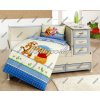 Matějovský bavlna souprava Disney Medvídek Pů turtle blue 130x90