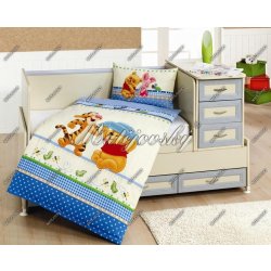 Matějovský bavlna souprava Disney Medvídek Pů turtle blue 130x90
