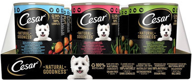 Cesar Natural Goodness s kuřecím hovězím a jehněčím masem pro dospělé psy 12 x 400 g