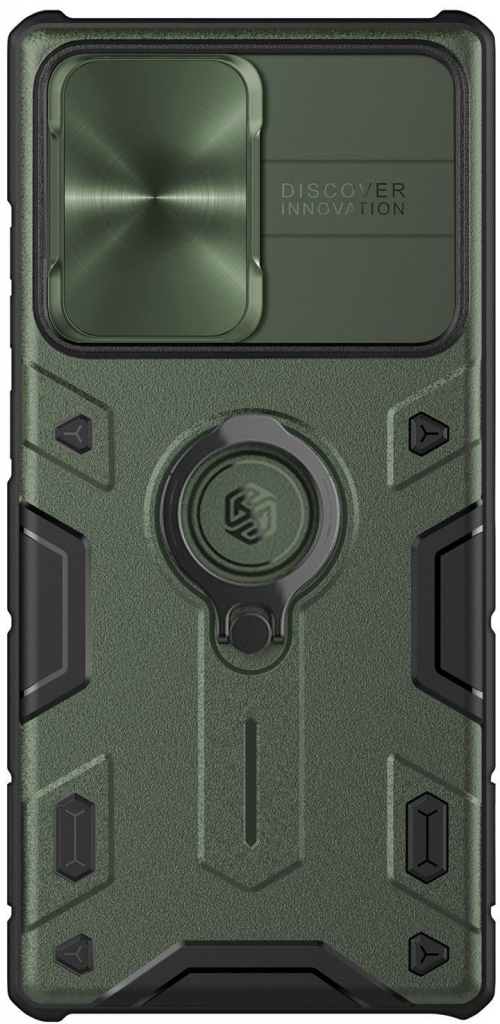 Pouzdro Nillkin CamShield Armor Samsung Galaxy S22 Ultra Dark zelené
